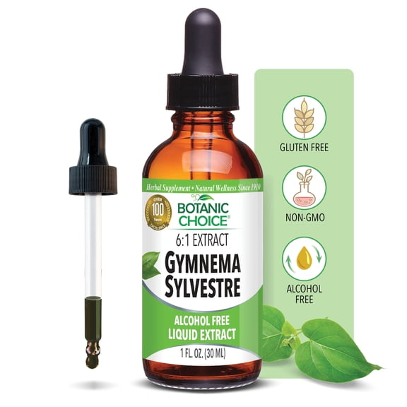 Botanic Choice Gymnema Sylvestre Extract Liquid Drop, Herbal Supplement, 1 Fluid Ounce