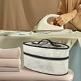 thumbnail image 2 of HELLHERO Iron Storage Pouch Zipper Handle Travel Steamer Bag Easy Storage Cleaning Watercolour Dragonfly Floral(Bag Only), 2 of 6