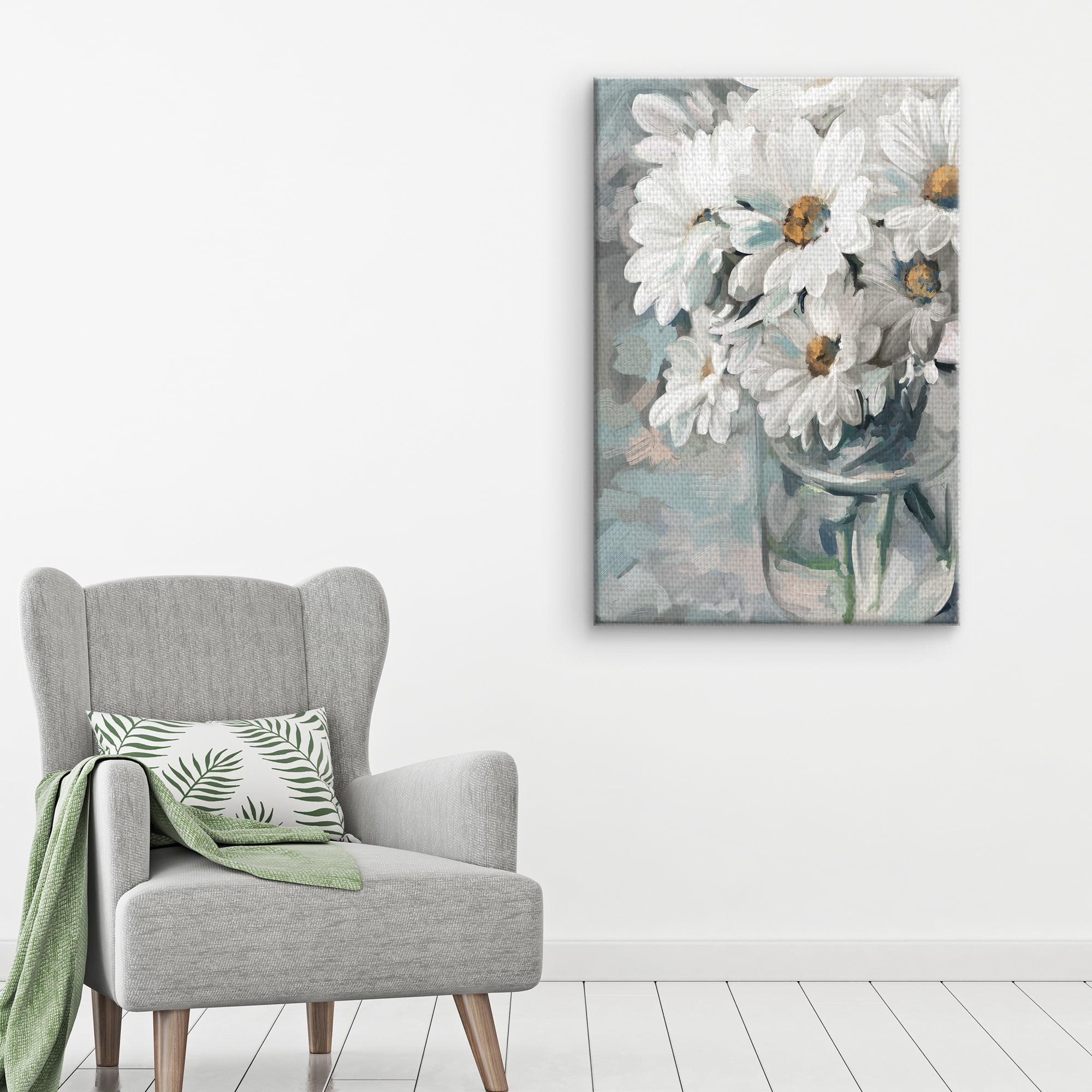Masterpiece Art Gallery Mason Jar Bouquet II By Studio Arts Canvas Art Print 24" x 36"
