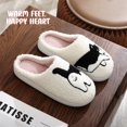 thumbnail image 6 of Cat Slippers for Women, Fuzzy Fleece Indoor Shoes, Fluffy Warm Winter House Slippers, Funny Cat Design Plush Home Shoes, Soft Anti-Slip Memory Foam Cozy Bedroom Footwear, Cute Christmas Gift for Her, 6 of 11