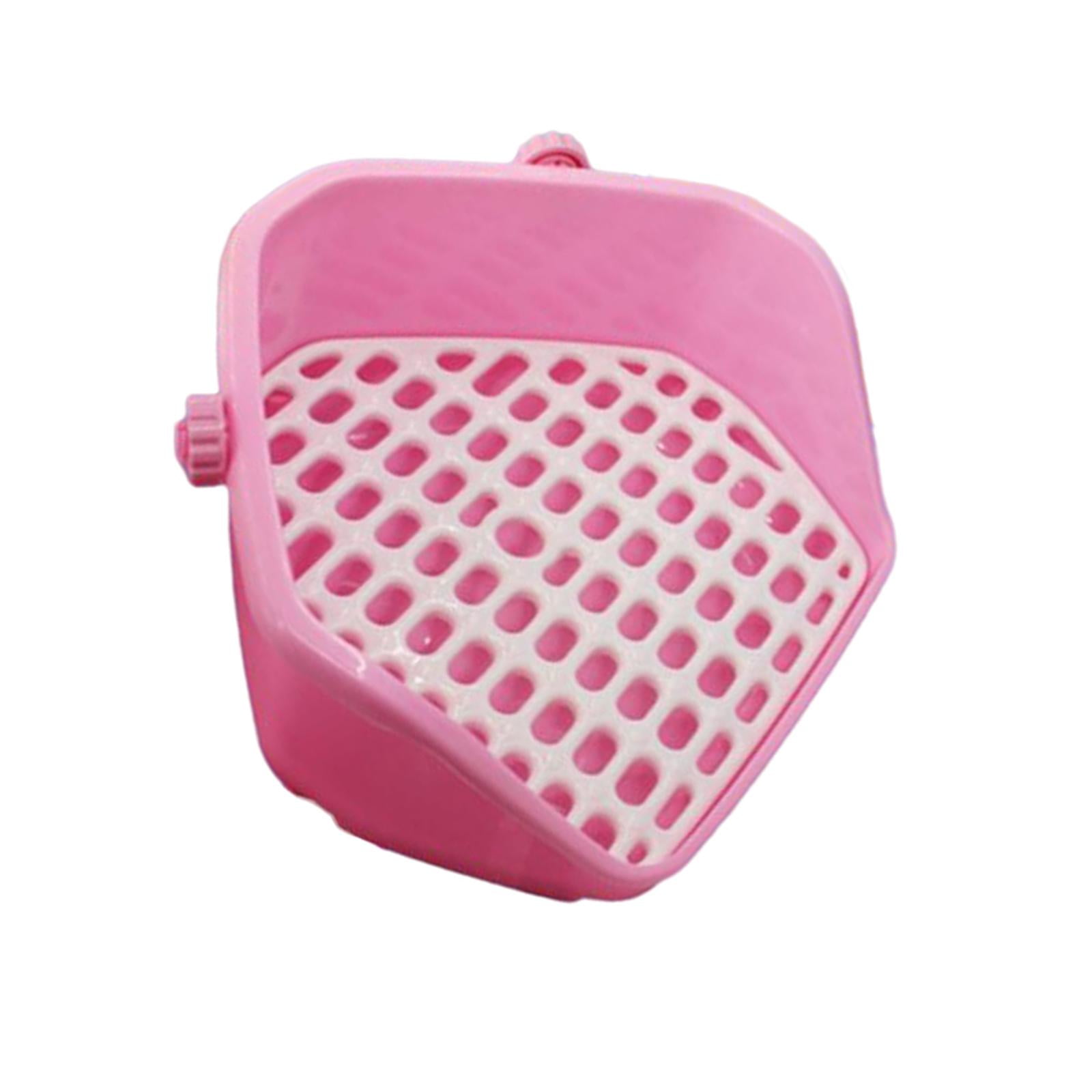 Pentagram Rabbit Litter Box, Portable with Grid Durable Pet Toilet