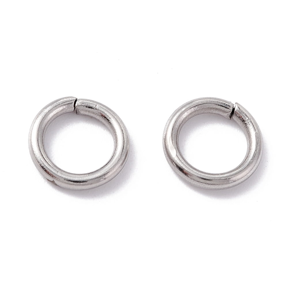 304 Stainless Steel Open Jump Rings Saw Cut Round for Chainmaille Weaves Stainless Steel color 8x1.4mm Inner Diameter: 5.4mm