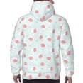 thumbnail image 7 of Fotbe Men's Hoodie with Strawberry Pattern - Kangaroo Pocket Pullover Hooded Sweatshirt, Perfect for Daily Wear, Travel, and Home-Large, 7 of 7