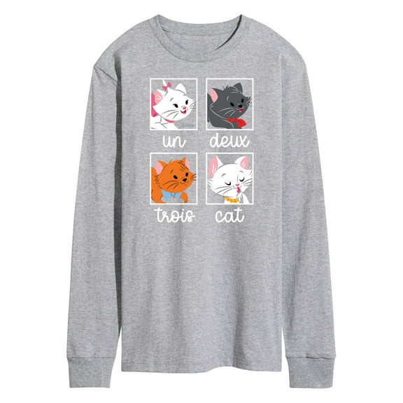 Disney Classics - Cats & Dogs - Un Deux Trois Cat - Men's Long Sleeve T-Shirt