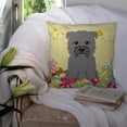 thumbnail image 3 of Caroline's Treasures BB6059PW1414 Easter Eggs Glen of Imal Grey Fabric Decorative Pillow , 14Hx14W, multicolor, 3 of 4