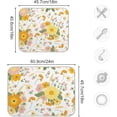 thumbnail image 3 of SKYSONIC Cute Spring Flowers Microfiber Dish Drying Mat Absorbent Dish Draining Mat Large Size 18 x 24 Dishes Drainer Mat for Countertop Dish Drying Pads, 3 of 7