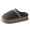 Grey, variant on Slippers Slippers for Women - Soft Plush Retro Slip-on Comfortable Indoor/Outdoor Shoes Black Size 8