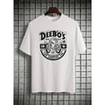 thumbnail image 2 of Cotton short sleeved T-shirt, American fashion brand printed bottom, men's and youth spring/summer round neck casual versatile top, 2 of 8