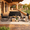 Black(Wicker rocking)-4, variant on 4-Piece All-Weather Steel Patio Conversation Set - Thick Cushioned Outdoor Sofa with Tempered Glass Coffee Table, Waterproof Backyard/Porch/Balcony/Poolside Furniture Beige