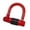 Red, variant on Lightweight Rustproof U-Shaped Bike Padlock with Security Code Weatherproof for Outdoor Cycling