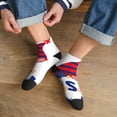 thumbnail image 3 of Fuzoiu 4th of July Gnomes Print Adult Socks, Crew Moisture-wicking Socks, Unisex Cushion Crew Socks,Casual Sports Ankle Socks, 3 of 7