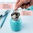 thumbnail image 4 of 280ML/9.5Oz Small Mini Vacuum Insulated Water Bottle Portable Leakproof Travel Mug Stainless Steel Cold and Hot Thermal Flask for Kids Children Women School Office Lunch Coffee Milk Tea (Pink), 4 of 11