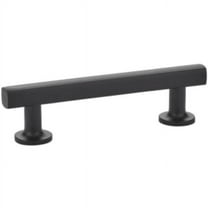 Emtek 86677US19 10 in. Center to Center Freestone Cabinet Pull, Flat Black
