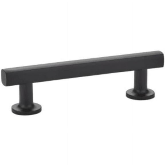 Emtek 86677US19 10 in. Center to Center Freestone Cabinet Pull, Flat Black