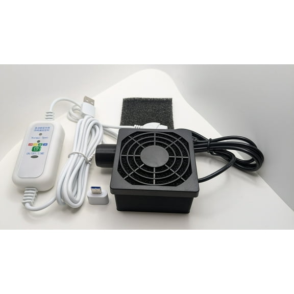 The Original CPAP Hose Dryer with Filter Compatible with CPAP and BIPAP Hoses, USB Powered and Nearly Silent. (Include Timer), Black