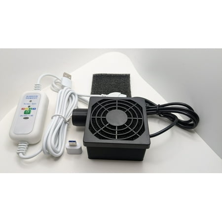 The Original CPAP Hose Dryer with Filter Compatible with CPAP and BIPAP Hoses, USB Powered and Nearly Silent. (Include Timer), Black