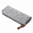 thumbnail image 3 of Estuche de fieltro para lápices, bolsa de papelería para estudiantes de gran capacidad, caja de papelería sencilla, estuche plano para lápices, 3 of 5