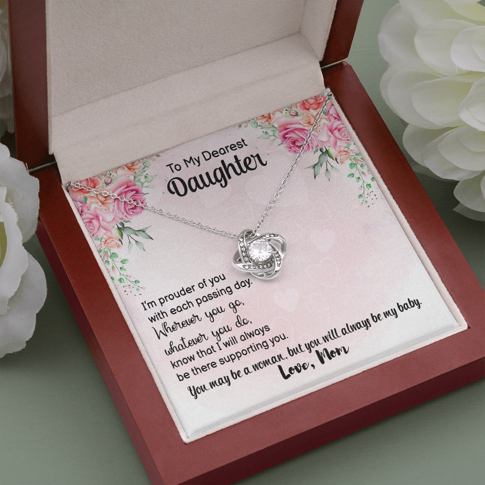 To My Dearest Daughter Daughter Birthday Gift Necklace Gift Necklace From Loving Mom Appreciation Gift Necklace Daughter Gift Necklace From Mom Walmart Com