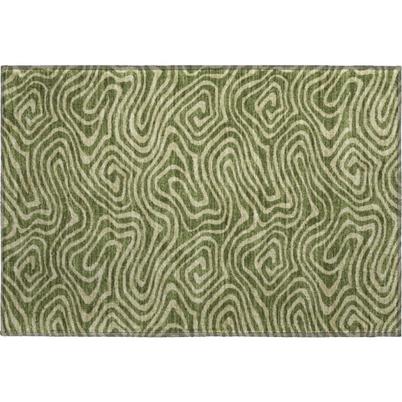 Dalyn Rugs Premium Machine Washable Mayfield AMF1020 Olive 1'8" x 2'6" Rug