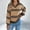 🔥 Khaki, variant on Sentmoon Pullover Sweaters for Women V Neck Lightweight and Warm Knitted Long Sleeve Lightweight Tops & Blouses Color Block Loose Petites Tops for Women Fall and Winter for Weekend Outings