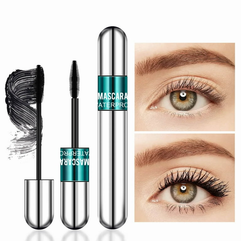 Wanyng 2 in 1 Mascara, 5X Longer Wear, Waterproof, 4D Silk ...