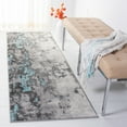 thumbnail image 3 of SAFAVIEH Adirondack Ladonna Abstract Area Rug, Turquoise/Grey, 10' x 14', 3 of 10