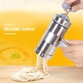 thumbnail image 3 of Batería de Cocina Herramienta de cocina cortadora de Pasta de prensa para hacer fideos de acero inoxidable Manual de 5 modos Ndcxsfigh Nuevos Originales, 3 of 7