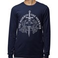 thumbnail image 2 of The Morbid the Merrier Long Sleeve Shirt Unisex 2X-Large Navy, 2 of 5