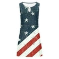 thumbnail image 5 of Brilliant Womens Dresses Plus Size Women's Casual Tank Top Dress Independence Day Printed Dress Summer Blue S-3XL, 5 of 5