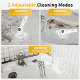 thumbnail image 2 of EVEAGE Electric Spin Scrubber, 2024 New Cordless Shower Scrubber, 9 Replacement Heads,Shower Cleaning Brush with 3 Adjustable Speeds and Adjustable Extension Handle,Power Shower Scrubber,Long, 2 of 6