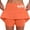 Orange, variant on XIYON Skirts For Women Ladies Mid Rise Culottes With Pockets Athleisure Two New Short Skirts