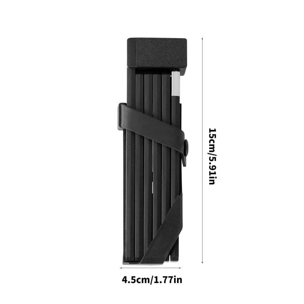 Yammee Folding Bike Lock with 3 Key High Security Scooter Lock Heavy Duty Bike Chian Lock for Electric Bike Scooter Motorcycle