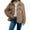 Khaki, variant on Coat for Women, Yigetop Winter Fleece Heating 2025 Jacket for Women Button Down Stand Collar with Pockets Coats Winter Jackets for Women Beige L