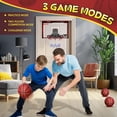 thumbnail image 4 of Freecat Indoor Basketball Hoop, Kids Fan Backboards, Toddler Basketball Hoop Mini Hoop with Electronic Scoreboard and 3 Balls, Basketball Toys for Teens and Adults Ages 8 9 10 11+, 4 of 6