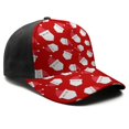 thumbnail image 3 of Christmas Baseball Cap – Stylish Spliced Design Adjustable Trucker Hat with Full Print Front & Brim, Breathable Cotton Blend Snapback for Sports, Travel & Daily Wear, 3 of 3