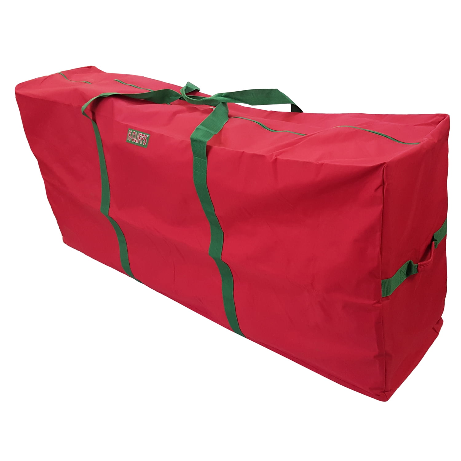 High Quality Tree Storage Bag Durable Extra Large X'mas Holiday Decoration Storage Bags Fit 9ft Artificial Christmas Trees XL 65 inch Red