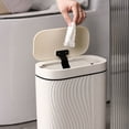 thumbnail image 3 of Goriertaly Automatic Sensor Trash Can - Silent Opening And Closing Sturdy And Durable Wide Application emerald green 8L, 3 of 6