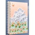 thumbnail image 1 of 1 cuaderno grueso B5: durmiendo con flores en la luna., 1 of 1