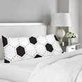 thumbnail image 2 of ABPHOTO White Black Football Soccer Ball Body Pillow Covers Case Protector 20x60 inch, 2 of 2