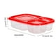 thumbnail image 3 of Contenedor Frutas 3 Compartimentos Caja Bento Reutilizable para Estudiantes (rojo), 3 of 5