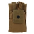 thumbnail image 1 of Funda para radio multifunción Molle, funda para walkie-talkie, bolsa para radio bidireccional (bronceado), 1 of 10