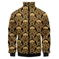 thumbnail image 5 of Nueva chaqueta de lujo con estampado dorado para hombre y mujer, chaqueta bomber para hombre y mujer, chaqueta con bolsillos y cremallera, abrigo de manga larga, chaquetas de primavera, 5 of 5