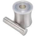 thumbnail image 2 of Mortero de ajo de acero inoxidable Estructura dual Buena estabilidad Resistente al desgaste Fácil de limpiar Molinillo Mortero Prensa de ajo, 2 of 10