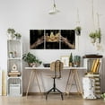 thumbnail image 4 of Black and Gold Wall Art - African American Coronation Framed Inspirational Canvas Art Pictures For Bedroom Living Room Wall Decor 12 "X16 X3 Panel, 4 of 6