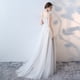 thumbnail image 2 of Vestido de noche de banquete blanco Vestido de otoño e invierno Elegante vestido de anfitrión de reunión anual Vestido de encaje ajustado largo, 2 of 2