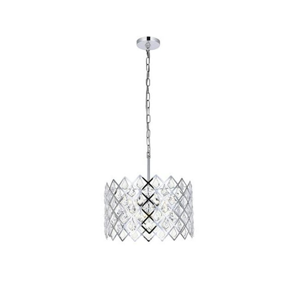 Elegant Lighting 1111D16C Suspension Lyla de 16 Po en Chrome