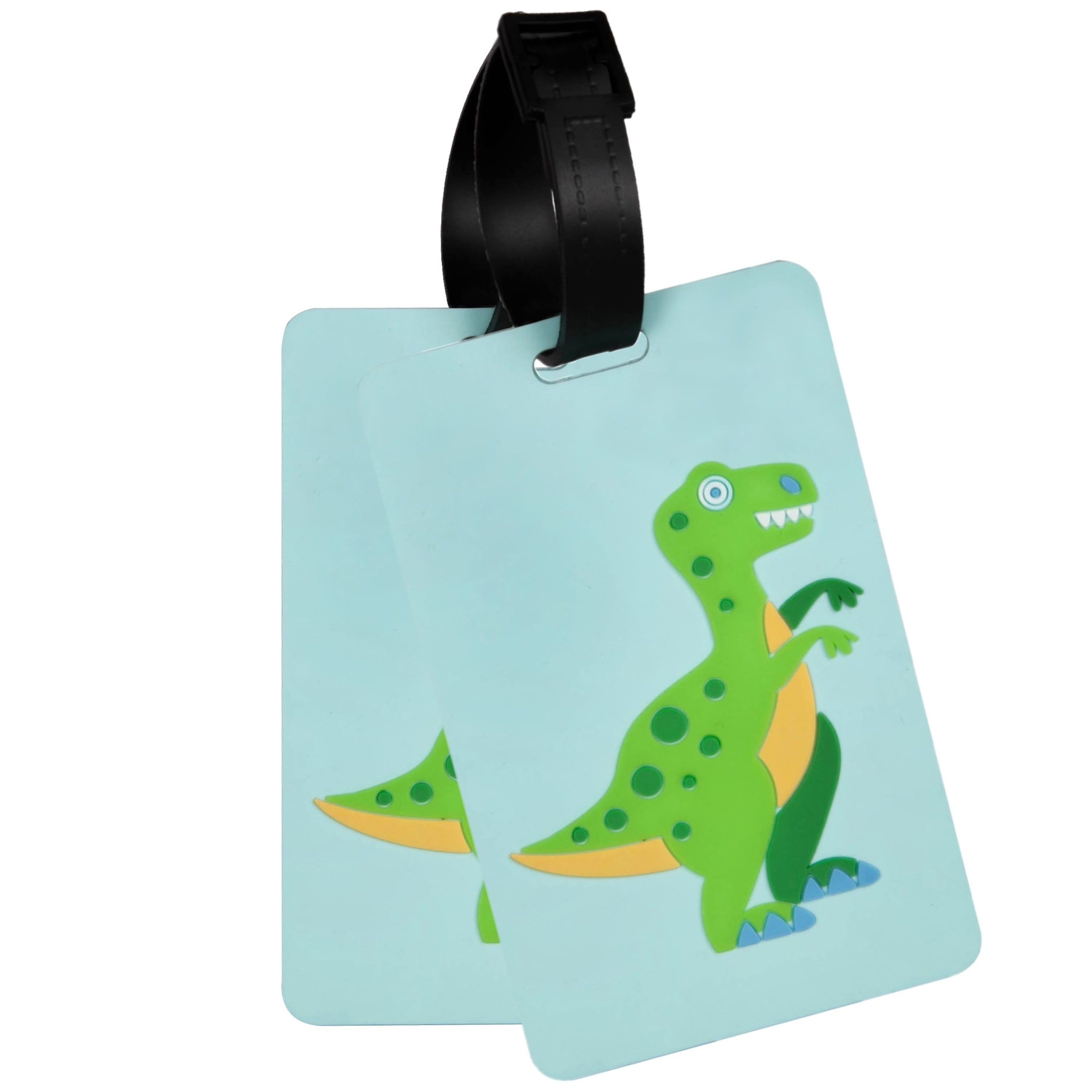 dinosaur luggage tag