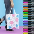 thumbnail image 2 of 20 Marqueurs de Tissu Colorés Stylos Artisanat Permanent pour Chemises Sacs à Main, 2 of 8