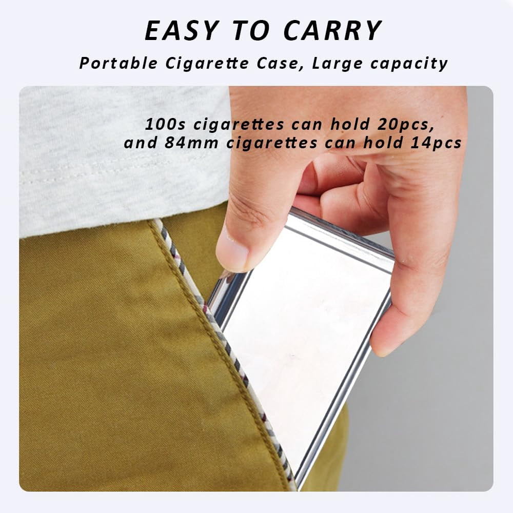 Metal Cigarette Case – Vintage-Style Versatile Card & Cash Case Metal Cigarette Cases , Gift for Men & Women(RL 3 PCS)