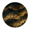 thumbnail image 4 of Acheng Round Tablecloth - The Dazzling Stars and Dreamy Night Sky - Multiple Sizes - Machine Washable 42-46, 4 of 8